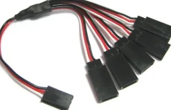 HRC HRC9239-5Servo Y-Kabel 1x Stecker zu 5x Buchse, JR