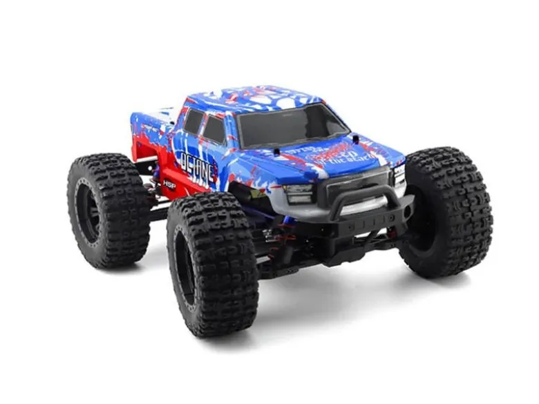 HSP by Kavan HSP-94511PRO-2Octane PRO 1/10 2,4 GHz Brushless Monster Truck RTR, blau
