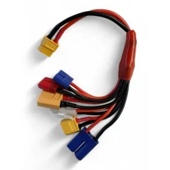 H-Speed HSPC051Multi Ladekabel XT60 auf EC5 EC3 T-Plug XT90 Tamiya