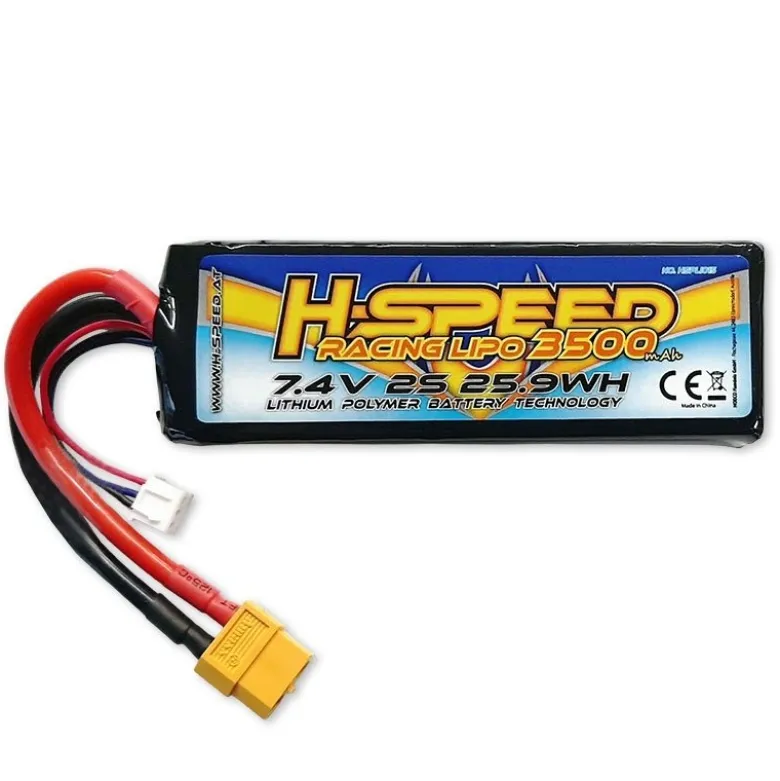 H-Speed HSPLI015LiPo 3500mAh 2S 7,4V mit XT60, für TRX Mini Maxx / Mini XRT