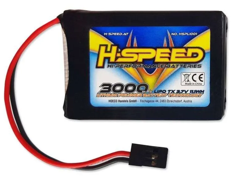 H-Speed HSPLI001LiPo Senderakku 3000mAh 3,7V TX für MT-44 und MT-5