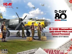 ICM 48322B-26B Marauder mit USAAF Piloten und Bodenpersonal in 1:48