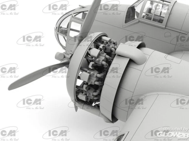 ICM 48352HP.52 Hampden B.Mk.I WWII British bomber, Bausatz in 1:48