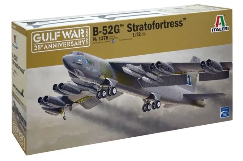 Italeri 1378B-52G Stratofortress Militärflugzeug Plastikbaukasten 1:72