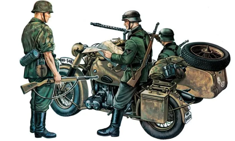 Italeri 03151:35 BMW R 75 mit Beiwagen
