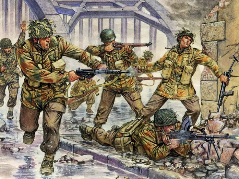 Italeri 6034Britische Fallschirmjäger, Plastikbausatz, 1:72