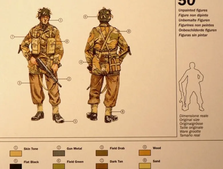 Italeri 6034Britische Fallschirmjäger, Plastikbausatz, 1:72