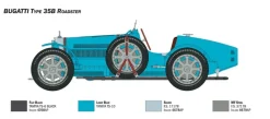 Italeri 4713Bugatti 35B Roadster, Bausatz, 1:12
