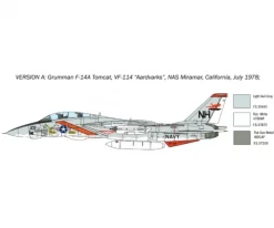 Italeri 1414F-14A Tomcat Recessed Line Panels Plastikbausatz 1:72