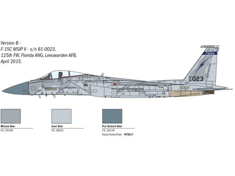 Italeri 1415F-15C Eagle, Bausatz, 1:72