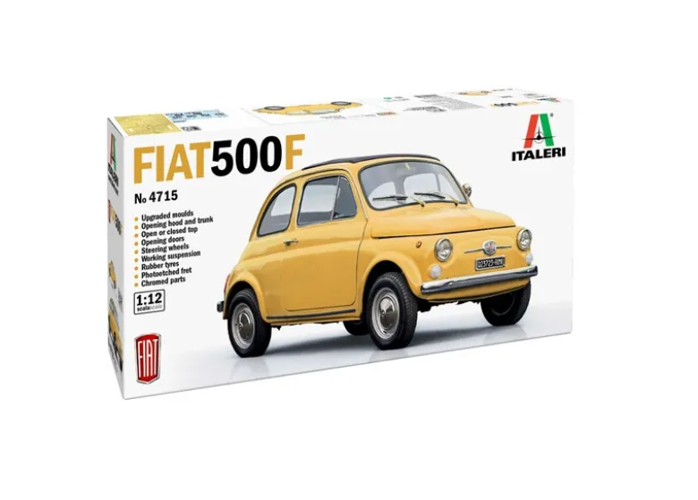 Italeri 4715Fiat 500 F Upgraded Edition, Bausatz, 1:12