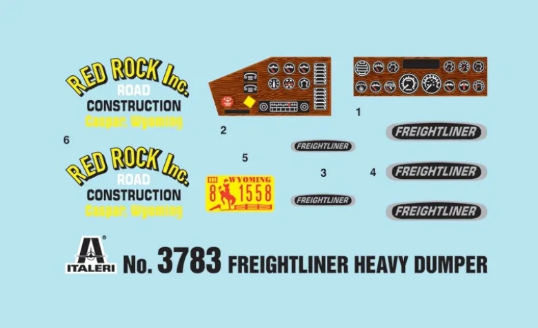 Italeri 3783Freightliner schwerer Kipplaster, Bausatz, 1:24