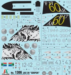 Italeri 1306JAS 39 GRIPEN, Plastikbausatz, 1:72