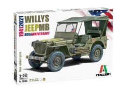 Italeri 3635Jeep Willys MB 80th Anniversary, Militär, Bausatz, 1:24