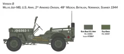 Italeri 3635Jeep Willys MB 80th Anniversary, Militär, Bausatz, 1:24