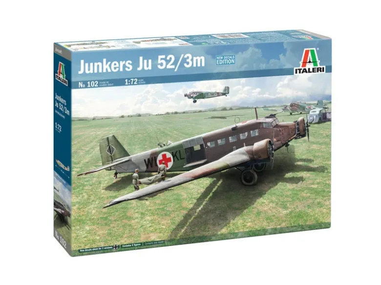 Italeri 0102Ju-52/3m, Plastikbausatz, 1:72