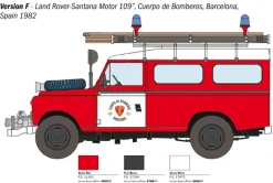 Italeri 3660Land Rover Fire Truck, Bausatz, 1:24