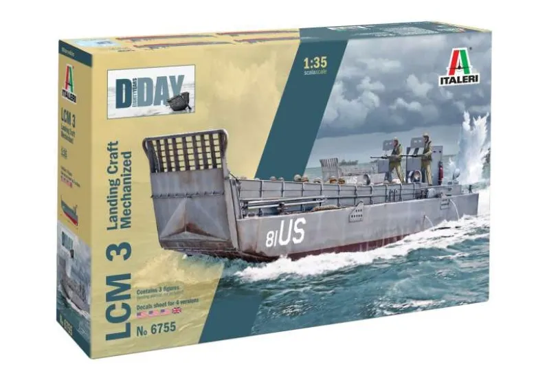 Italeri 6755LCM 3 (Mechanisches Landungsboot), Bausatz 1:35