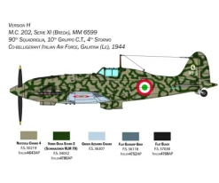 Italeri 2518Macchi MC. 202, Plastikbausatz, 1:32