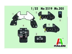 Italeri 2519Macchi MC.205 Veltro, Bausatz, 1:32