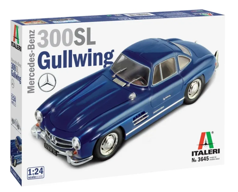 Italeri 3645Mercedes Benz 300 SL Gul, Bausatz, 1:24