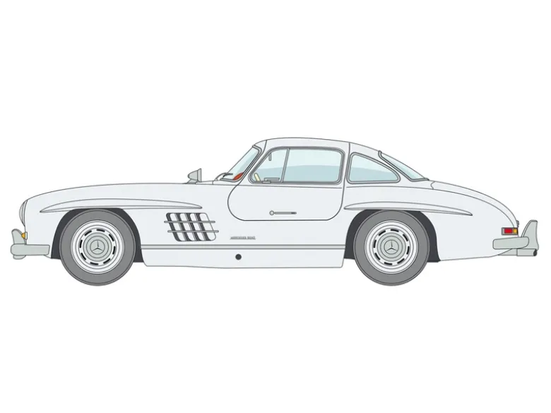 Italeri 3645Mercedes Benz 300 SL Gul, Bausatz, 1:24