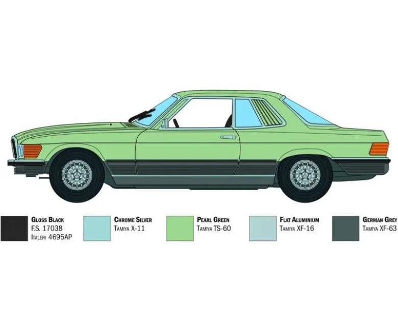 Italeri 3633Mercedes 500 SLC, Plastikbausatz, 1:24
