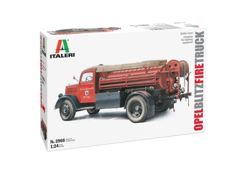 Italeri 3966Opel Blitz Feuerwehr, Bausatz, 1:24