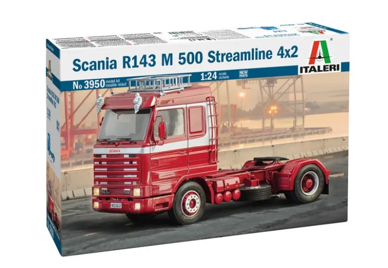 Italeri 3950Scania 143M 500 Streamline 4x2, Bausatz, 1:24