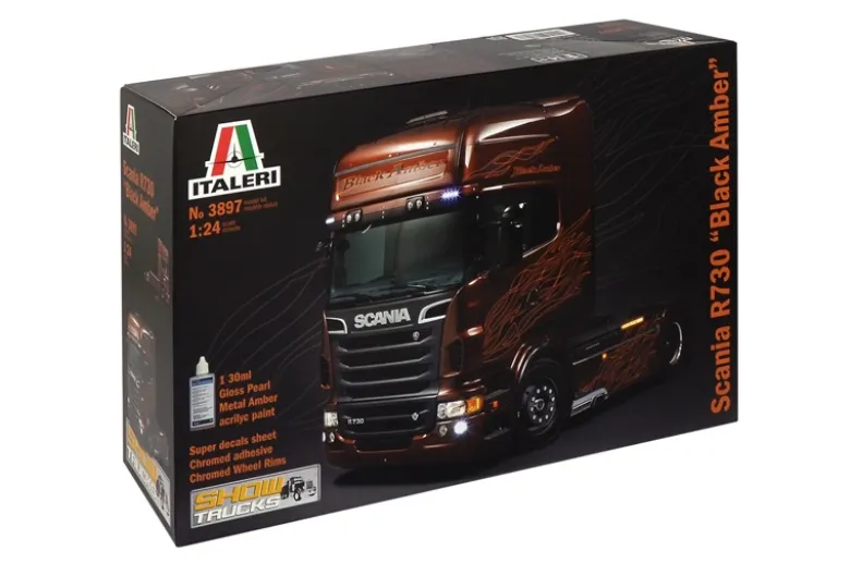 Italeri 38971:24 Scania R730 V8 Black Amber