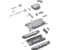 Italeri 75141:72 SdKfz.161 PzKpfw. IV F1 Fast As.Kit