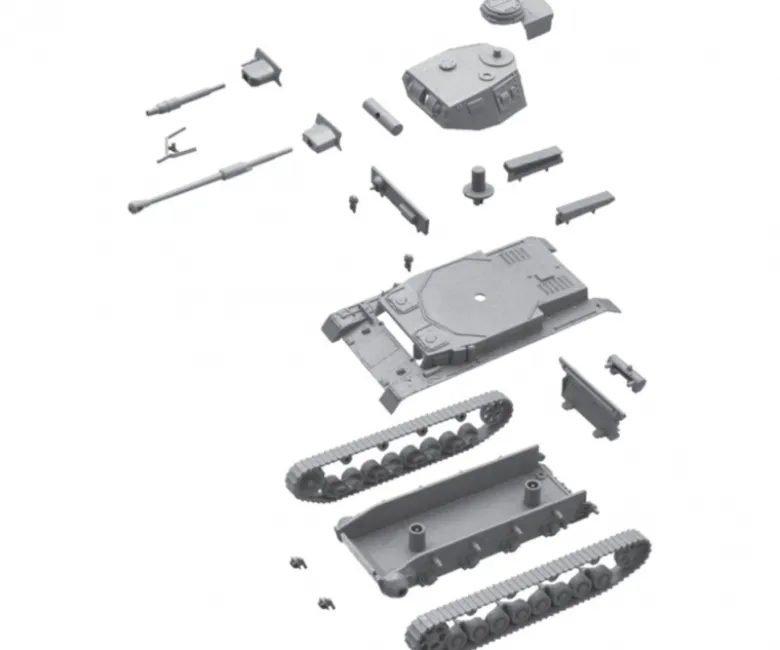 Italeri 75141:72 SdKfz.161 PzKpfw. IV F1 Fast As.Kit