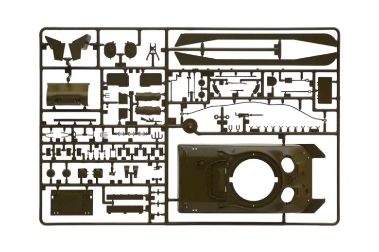 Italeri 0225Sherman M4A1, Bausatz, 1:35