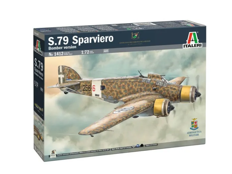 Italeri 1412S.M.79 M Sparviero, Bausatz, 1:72