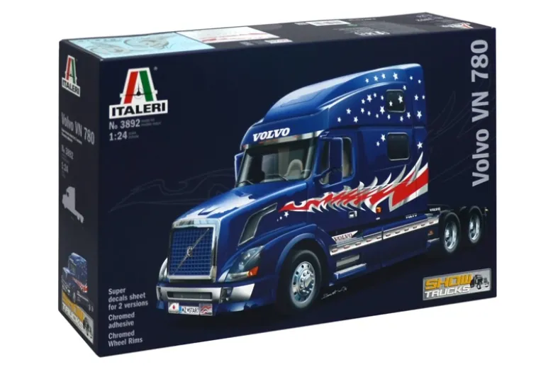 Italeri 3892Volvo VN 780 Zugmaschine (3Achs), Bausatz, 1:24