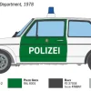Italeri 3666VW Golf Mk.I POLIZEI, Bausatz, 1:24