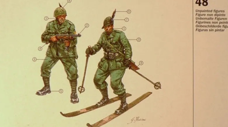 Italeri 6059WWII Italienische Gebirgsjäger, Bausatz, 1:72