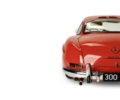 IXO 520010114Mercedes 300 SL Rot, 1:8 Standmodellbausatz 602 Teile - Hochdetailliert mit Licht & Sound