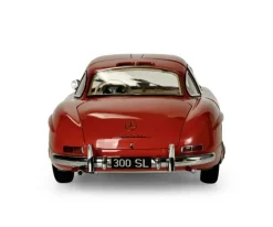 IXO 520010114Mercedes 300 SL Rot, 1:8 Standmodellbausatz 602 Teile - Hochdetailliert mit Licht & Sound