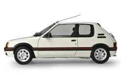 IXO 520010122Peugeot 205 GTI Weiß, 1:8 Standmodellbausatz 720 Teile - Hochdetailliert mit Licht & Sound