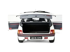 IXO 520010122Peugeot 205 GTI Weiß, 1:8 Standmodellbausatz 720 Teile - Hochdetailliert mit Licht & Sound
