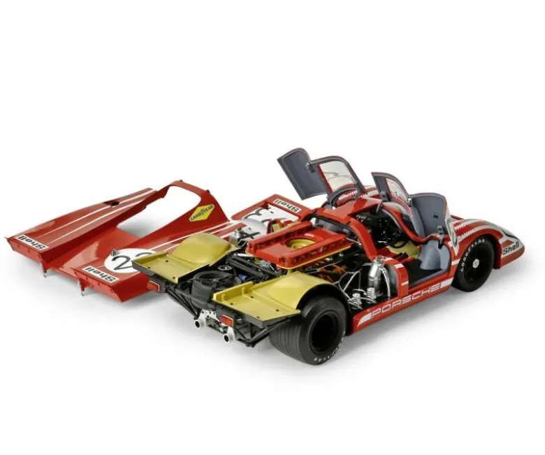 IXO 520010119Porsche 917KH #23 Salzburg, 1:8 Standmodellbausatz 839 Teile - Hochdetailliert mit Licht & Sound