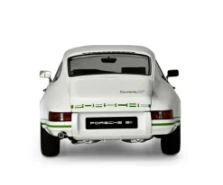 IXO 520010116Porsche 911 RS 2.7 Weiß/Grün, 1:8 Standmodellbausatz 713 Teile - Hochdetailliert mit Licht & Sound
