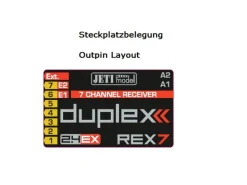 JETI Model 80001246DUPLEX 2.4EX Empfänger REX 7 A40