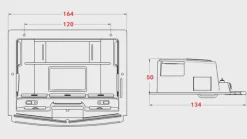 JXModel 52017Dach-Innenverkleidung mit LED zu 1:14 MAN F2000 Hochdach