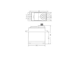 JX Servo PDI-5508MGPDI-5508MG Digitalservo Metallgetriebe 0,07sek / 8,2kg