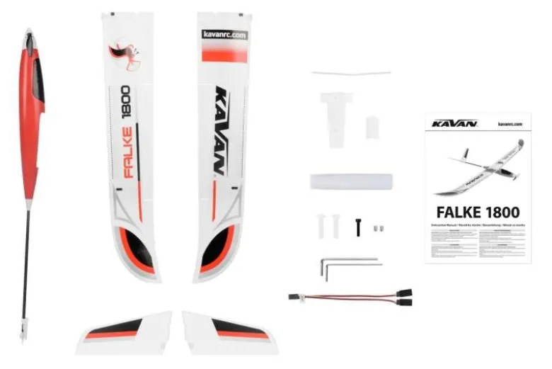 Kavan KAV02.8088Falke 1800mm ARF - rot
