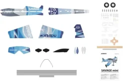 Kavan KAV02.8027Savage Mini 3D-Kunstflugmode 1000mm - blau