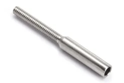 Kavan KAV50.0130Stahl Gewindelöthülse ohne Schlitz M2, d=2,1mm, 10 Stück