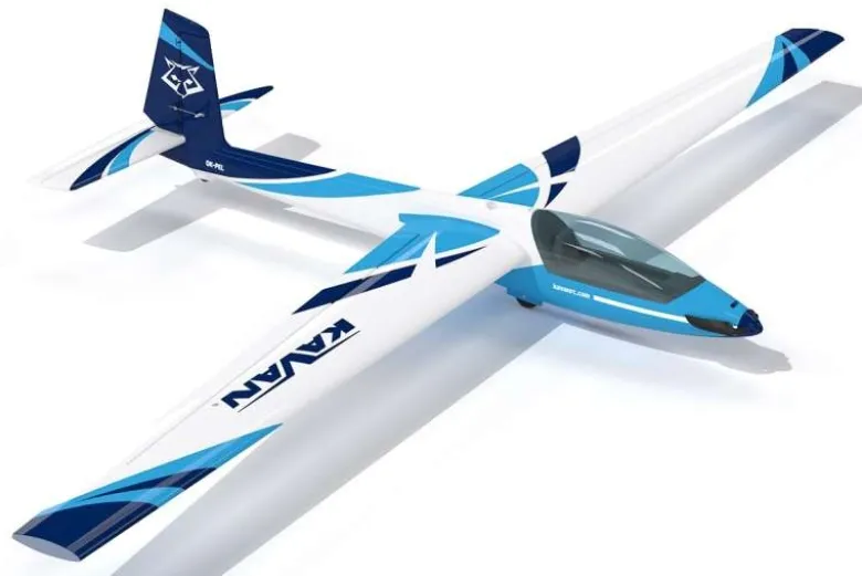 Kavan KAV02.8082Swift S-1 Segelflugzeug 2400mm ARF - blau